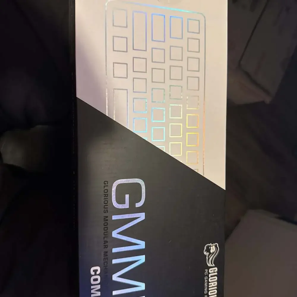 Glorious GMMK Compact White Mechanical Keyboard